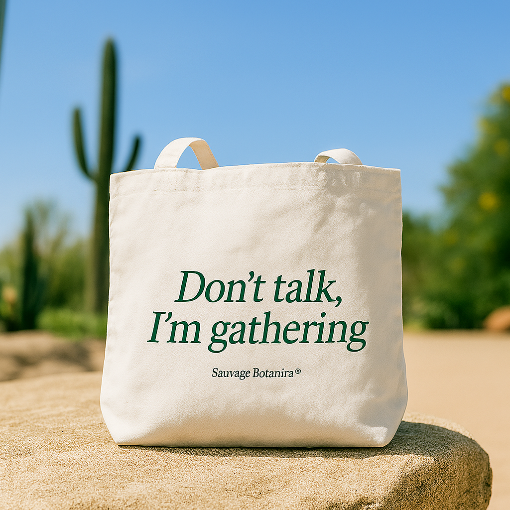 'DON´T TALK, I'M GATHERING' ORGANIC TOTE BAG