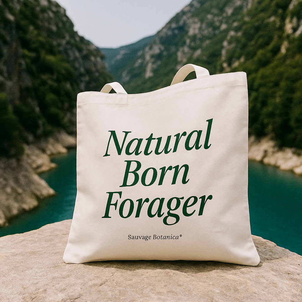 'NATURAL BORN FORAGER' ORGANIC TOTE BAG