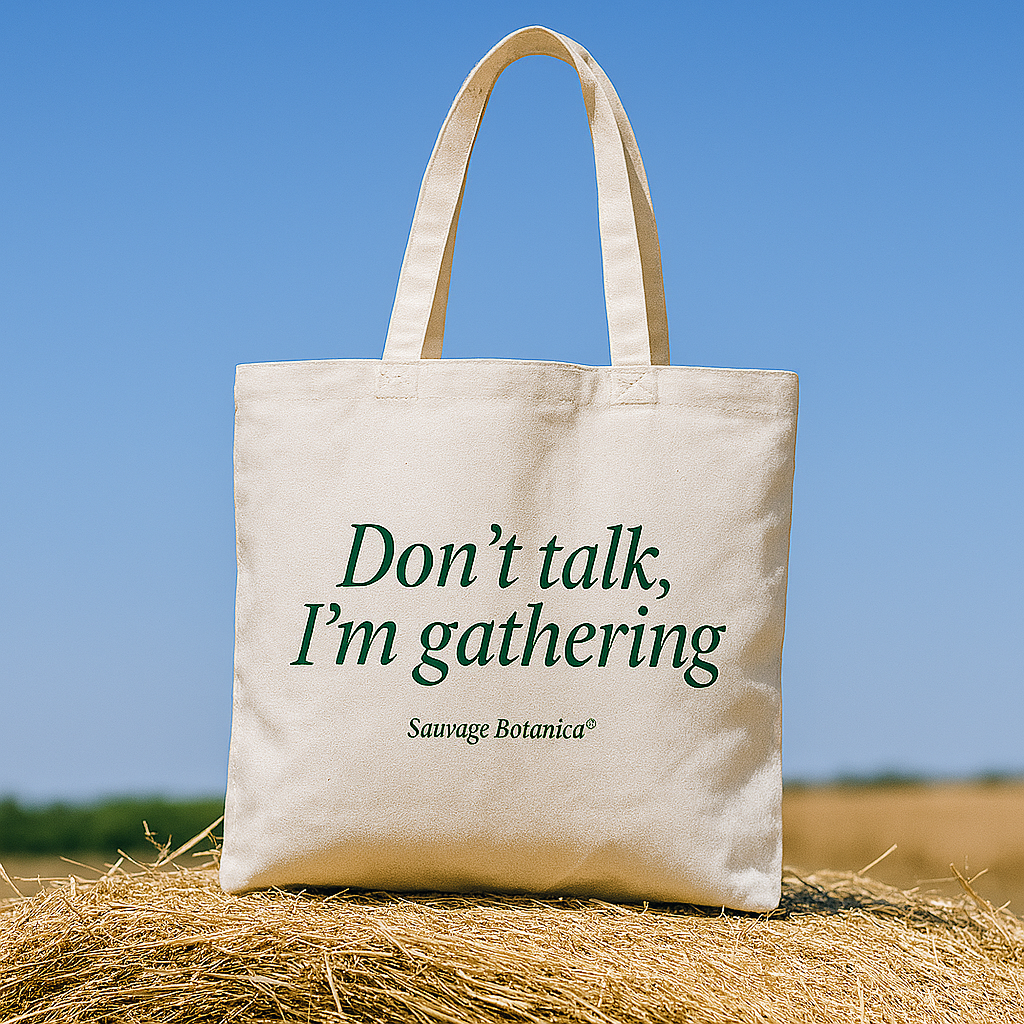 'DON´T TALK, I'M GATHERING' ORGANIC TOTE BAG