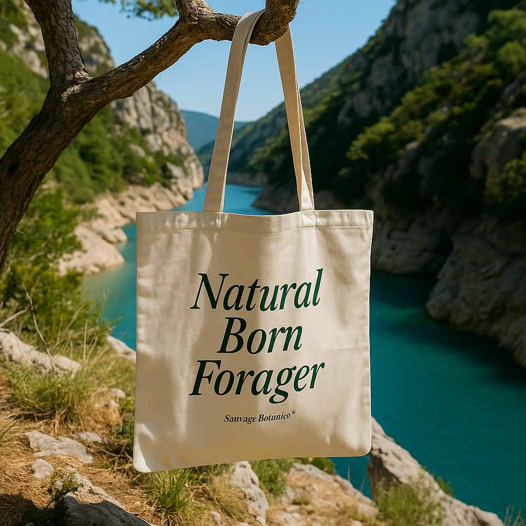 'NATURAL BORN FORAGER' ORGANIC TOTE BAG